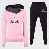 Josephine, Heart-Motif Hoodie & Joggers Set
