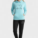 Josephine, Heart-Motif Hoodie & Joggers Set