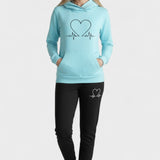 Josephine, Heart-Motif Hoodie & Joggers Set