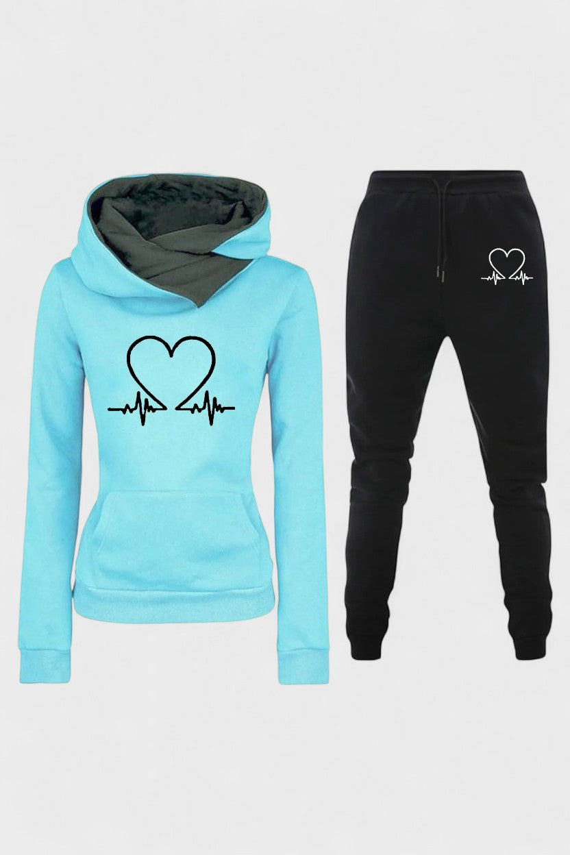 Josephine, Heart-Motif Hoodie & Joggers Set