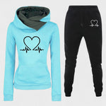 Josephine, Heart-Motif Hoodie & Joggers Set