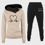 Josephine, Heart-Motif Hoodie & Joggers Set
