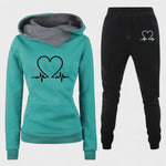 Josephine, Heart-Motif Hoodie & Joggers Set