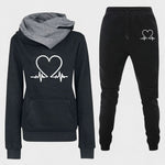 Josephine, Heart-Motif Hoodie & Joggers Set