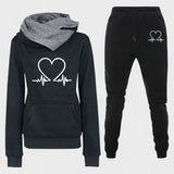 Josephine, Heart-Motif Hoodie & Joggers Set