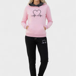 Josephine, Heart-Motif Hoodie & Joggers Set