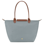 Large Packable Tote Bag, Steel, detail view