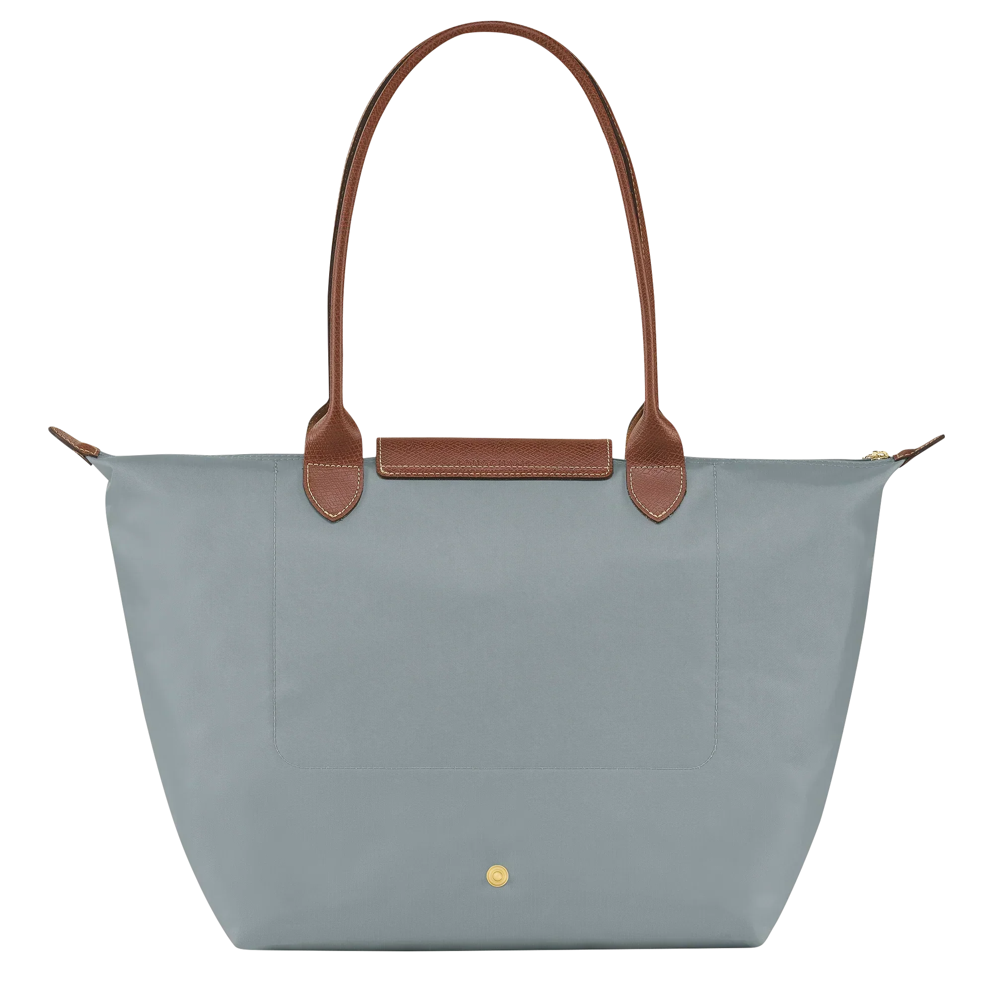 Large Packable Tote Bag, Steel, detail view