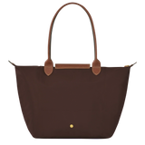 Large Packable Tote Bag, Ebony, detail view
