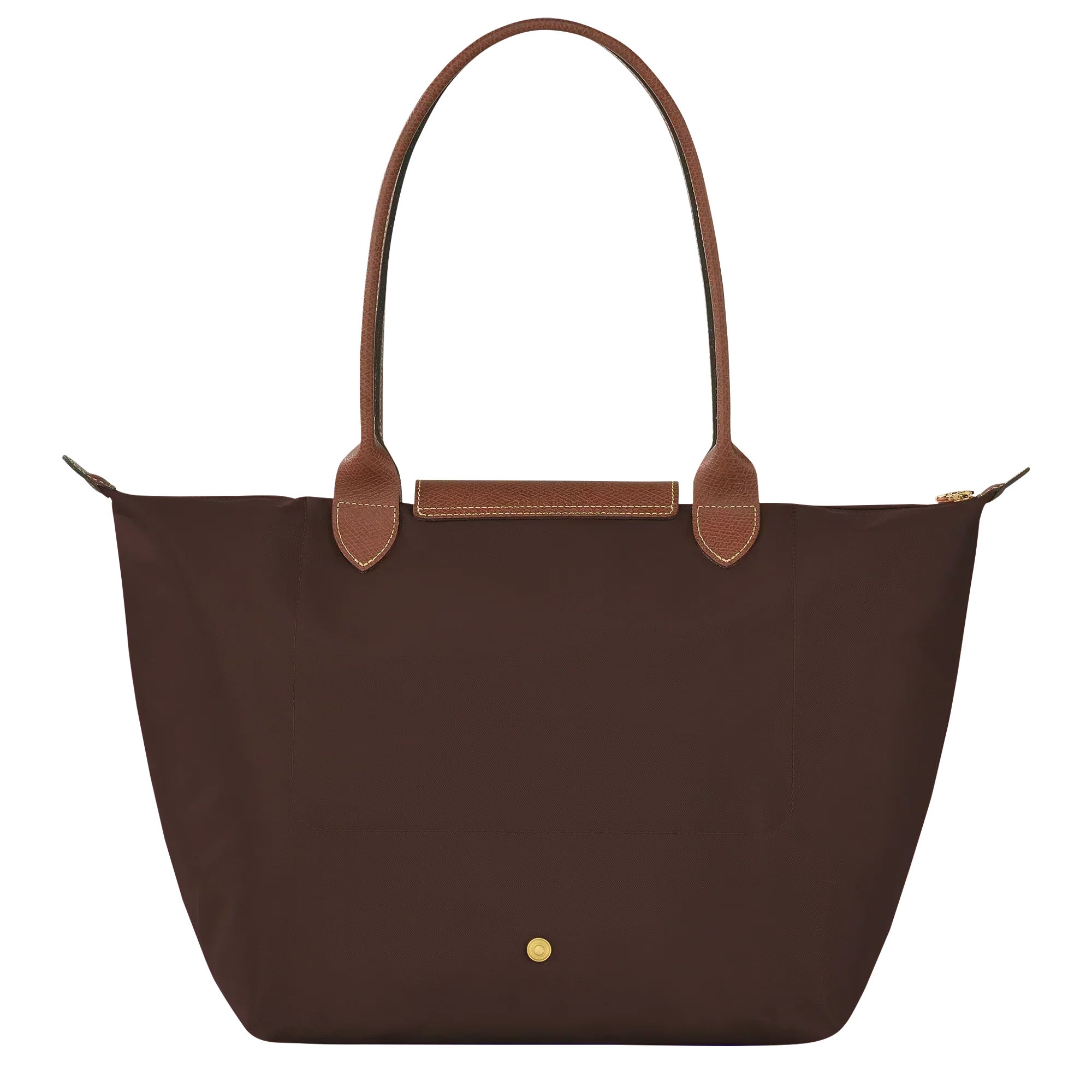Large Packable Tote Bag, Ebony, detail view