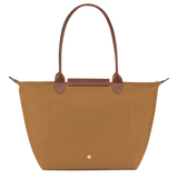 Large Packable Tote Bag, Fawn, detail view