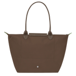 Large Packable Tote Bag, Terra, detail view