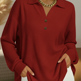 Elke Simple Jumper with Shirt Collar - view 3