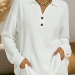 Elke Simple Jumper with Shirt Collar - view 4