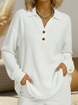 Elke | Simple Jumper with Shirt Collar