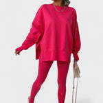 Olivia, Relaxed Long-Sleeve Top & Trousers Set