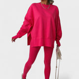 Olivia, Relaxed Long-Sleeve Top & Trousers Set