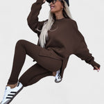 Olivia, Relaxed Long-Sleeve Top & Trousers Set