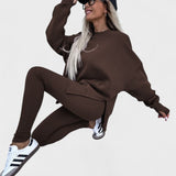 Olivia, Relaxed Long-Sleeve Top & Trousers Set
