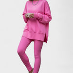 Olivia, Relaxed Long-Sleeve Top & Trousers Set