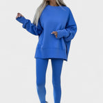 Olivia, Relaxed Long-Sleeve Top & Trousers Set