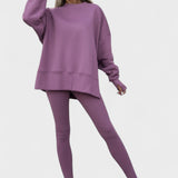 Olivia, Relaxed Long-Sleeve Top & Trousers Set