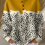 Frieda Jumper in Mustard Yellow with Polka Dot Pattern