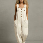 Harriet Stylish Denim Jumpsuit with Pockets - view 4