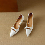 Edith Elegant Pumps with Bow Detail