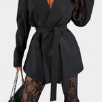 Melody, Blazer & Lace Trousers Set