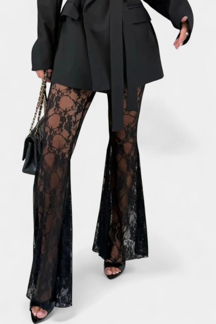 Melody, Blazer & Lace Trousers Set