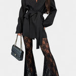 Melody, Blazer & Lace Trousers Set
