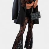 Melody, Blazer & Lace Trousers Set
