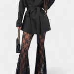 Melody, Blazer & Lace Trousers Set