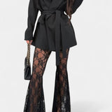 Melody, Blazer & Lace Trousers Set