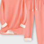 Matilda, Contrast-Trim Long-Sleeve Top & Trousers Set