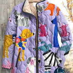 Mila Quilted Jacket with Animal Motifs - view 2