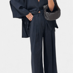 Millicent, Relaxed Wrap Top & Wide-Leg Trousers Set