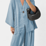 Millicent, Relaxed Wrap Top & Wide-Leg Trousers Set