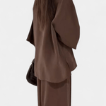Millicent, Relaxed Wrap Top & Wide-Leg Trousers Set
