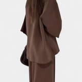 Millicent, Relaxed Wrap Top & Wide-Leg Trousers Set