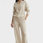 Nellie, Zip-Front Knitted Top & Trousers Set