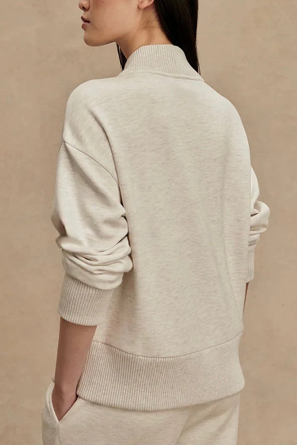 Nellie, Zip-Front Knitted Top & Trousers Set