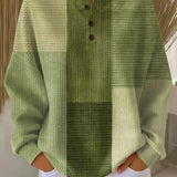 Katrin Patchwork Jumper in Shades of Green