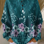 Paula Jumper in Turquoise with Flowers