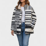 Nesta Quilted Jacket with Moon and Cat Motifs