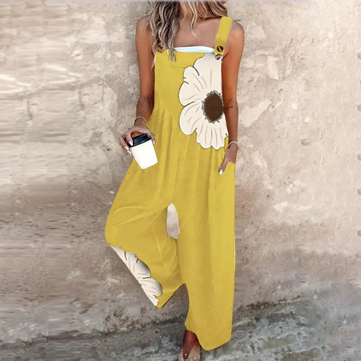 Comfortable printed overalls, product view