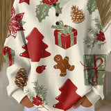 Thea Christmas Jumper with Trees and Presents