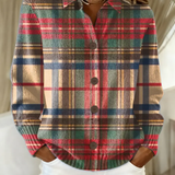 Gloria Multicoloured Checked Button Cardigan