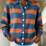 Livia Striped Knitted Cardigan